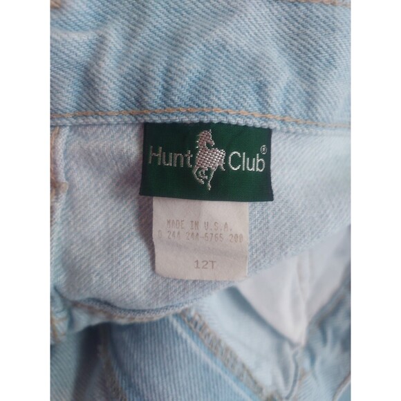Vintage Ladies Hunt Club Denim Bermuda Shorts High Rise Light Wash Size 12T - Picture 5 of 7